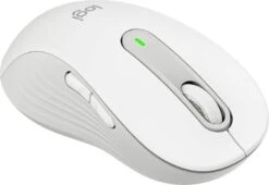 Logitech Muis Signature M650 Groot Linkshandig(Wit ) -Dierenwinkel Met Korting logitech m650 l draadloze muis wit links 213748