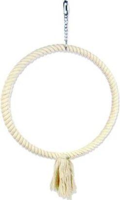 Homestyle Vogelspeelgoed Touwring Vogelspeelgoed 40x40 Cm -Dierenwinkel Met Korting merkloos speelring touw xl naturel 13850