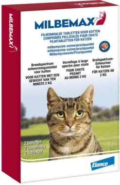 Milbemax Ontworming Tabletten Grote Kat 2 12 Kg 2 X 2 Tabletten -Dierenwinkel Met Korting milbemax 2 tabletten ontworming voor katten 107699