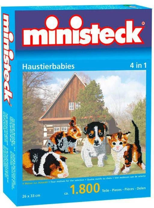 Jonge Huisdieren 4 In 1, Ca. 1800 Stukjes 2 Jonge Huisdieren 4 In 1, Ca. 1800 Stukjes - Afbeelding 2