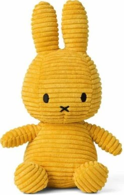 Nijntje Miffy Sitting Corduroy Yellow Knuffel 50 Cm