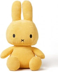 Nijntje Miffy Sitting Corduroy Yellow Knuffel 50 Cm -Dierenwinkel Met Korting nijntje konijn knuffel 48 cm 1042077