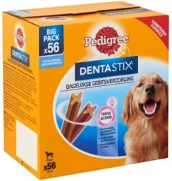 Pedigree Dentastix Multi Pack Hondensnacks Dental 2160 G 56 Stuks -Dierenwinkel Met Korting pedigree dentastix voordeelpak maxi 56 stuks 50485