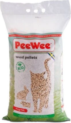 PeeWee 9kg/14L Houtkorrels Kattenbakvulling Biologisch Afbreekbaar -Dierenwinkel Met Korting peewee houtkorrels 9 kg 56086