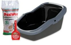 PeeWee Startpakket EcoMinor Zwart Antraciet 56 X 39 X 27, 5 Cm -Dierenwinkel Met Korting peewee startpakket ecominor antraciet 23281