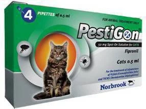Pestigon Spot On Voor Katten 2 X 4 Pipetten 3 Pestigon Spot On Voor Katten 2 X 4 Pipetten - Afbeelding 3