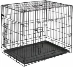 Homestyle Bench 2 Deurs Zwart Hondenbench 92.5x57.5x64 Cm -Dierenwinkel Met Korting pet hondenbench 92 5x57 5x64 cm metaal zwart 15003 467921