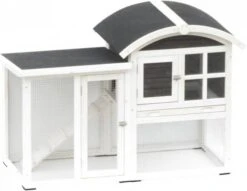 @Pet Konijnenhok Piazza 130x62x90, 5 Cm Wit En Zwart 20085 -Dierenwinkel Met Korting pet konijnenhok piazza 130x62x905 cm wit en zwart 20085 171834