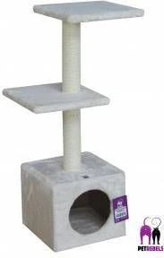 Ebi Kattenkrabpaal Palazzo Klassiek 30x30x90 Cm Grijs