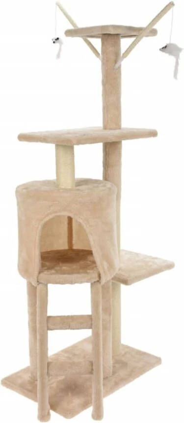 Huismerk Premium Katten Krab Toren Beige 45 X 30 X 110 CM 1 Huismerk Premium Katten Krab Toren Beige 45 X 30 X 110 CM