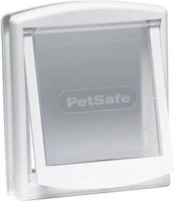 PetSafe Huisdierenluik In 2 Richtingen 740 Medium 26, 7 X 22, 8 Cm Wit 5020 -Dierenwinkel Met Korting petsafe staywell original 2 way huisdierluik medium wit 45381