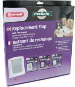 PetSafe Huisdierenluik In 2 Richtingen 760 Large 35, 6 X 30, 5 Cm Wit 5023 -Dierenwinkel Met Korting petsafe vervangingsluikje 760 775 777 transparant 33719