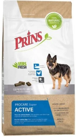 Prins ProCare Super Active Hondenvoer 15 Kg + Gratis Naturecare Worst -Dierenwinkel Met Korting prins procare super active 20 kg 64990