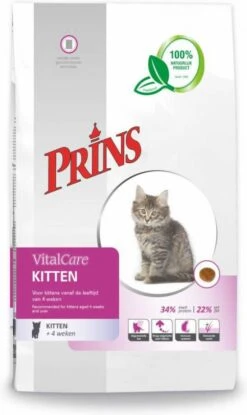 Prins VitalCare Kitten Kattenvoer 1, 5 Kg + Gratis Bewaarblik -Dierenwinkel Met Korting prins vitalcare kitten kattenvoer 15 kg 55931