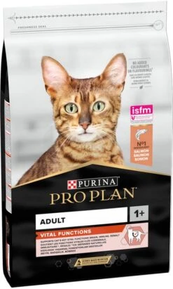 Pro Plan Original Adult Zalm Optisenses Kattenvoer 2 X 10 Kg + Gratis 4 X Felix Party Mix Snacks -Dierenwinkel Met Korting pro plan 10kg original adult optisenses rijk aan zalm kattenvoer 119438