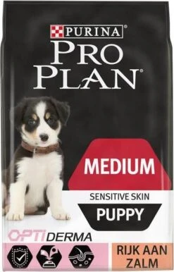 Pro Plan Purina Medium Puppy Sensitive Skin Hondenvoer Dubbelpak 2 X 3 Kg