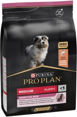 Pro Plan Purina Medium Puppy Sensitive Skin Hondenvoer Dubbelpak 2 X 3 Kg -Dierenwinkel Met Korting pro plan purina medium puppy optiderma zalm en rijst hondenvoer dubbelpak 2 x 3 kg 142289