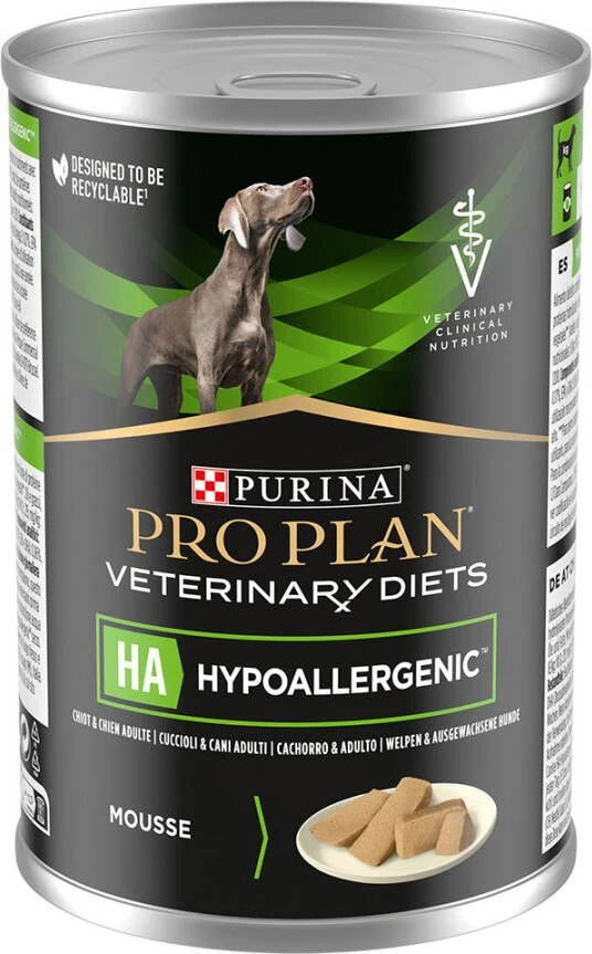 Purina Pro Plan Veterinary Diets Canine Mousse Hypoallergenic 3 X 400 G 2 Purina Pro Plan Veterinary Diets Canine Mousse Hypoallergenic 3 X 400 G - Afbeelding 2