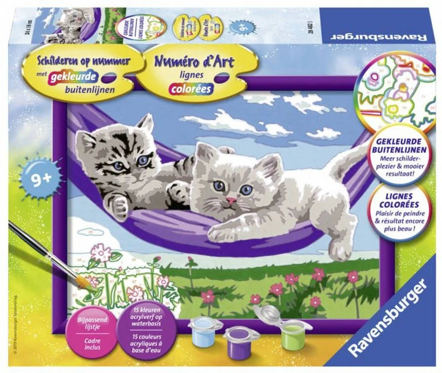 Ravensburger Schilderen Op Nummer Kittens In De Hangmat 1 Ravensburger Schilderen Op Nummer Kittens In De Hangmat