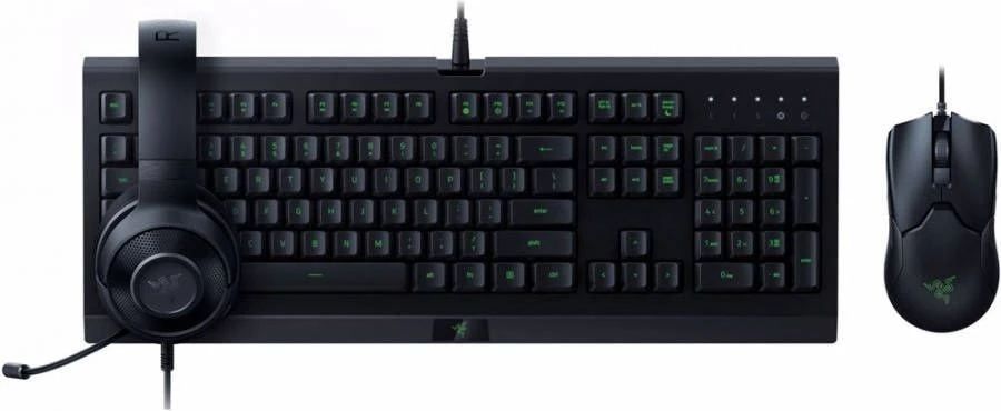 RAZER Power Up Gaming-bundel Toetsenbord/Muis/Headset Zwart 1 RAZER Power Up Gaming-bundel Toetsenbord/Muis/Headset Zwart