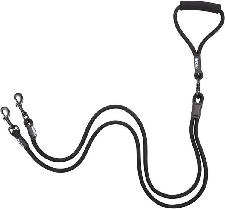 Rebelpetz Duo Looplijn Hondenriem 0.2x 1 X 140 Cm Zwart Large 2 Rebelpetz Duo Looplijn Hondenriem 0.2x 1 X 140 Cm Zwart Large - Afbeelding 2