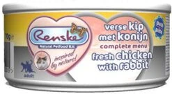 Renske Paté Kip & Konijn Nat Kattenvoer(70 Gram)2 Trays(48 X 70 Gr ) -Dierenwinkel Met Korting renske kat vers pate adult verse kip met konijn 24 x 70 gram 48392