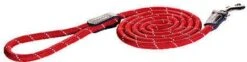 Rogz Rope Lijn Lang Rood Hondenriem 180X0.9 Cm -Dierenwinkel Met Korting rogz rope line fixed lead rood 180 cm9 mm 45084