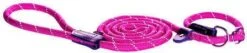 Rogz Rope Lijn Lang Zwart Hondenriem 180X1.2 Cm -Dierenwinkel Met Korting rogz rope line fixed lead roze 180 cm12 mm 44920