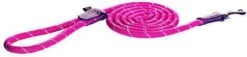Rogz Rope Lijn Lang Roze Hondenriem 180X0.6 Cm -Dierenwinkel Met Korting rogz rope line fixed lead roze 180 cm6 mm 44319