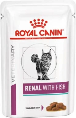 Royal Canin Veterinary Renal With Fish Zakjes Kattenvoer 2 Dozen(24 X 85 Gr ) -Dierenwinkel Met Korting royal canin renal kat zakjes 12 x 85 g vis 47751