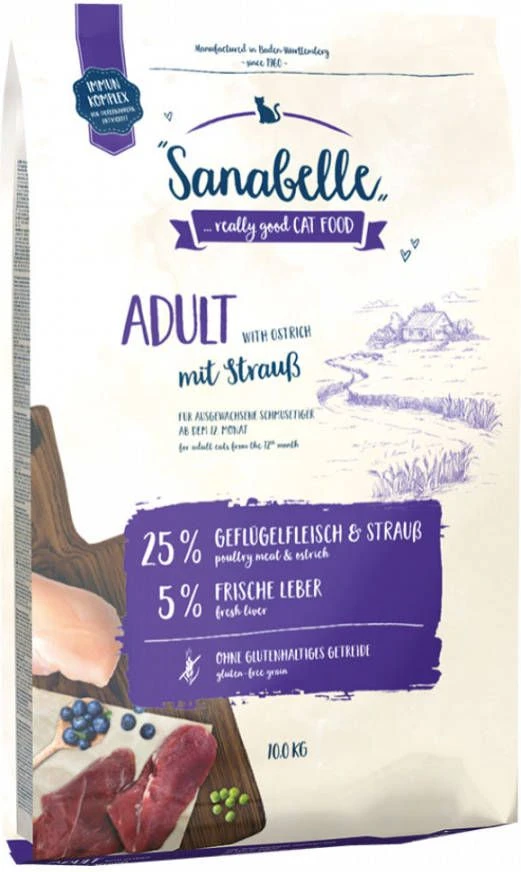 Sanabelle Adult Kattenvoer Met Struisvogel 10 Kg + 2 Kg Gratis 7 Sanabelle Adult Kattenvoer Met Struisvogel 10 Kg + 2 Kg Gratis - Afbeelding 7