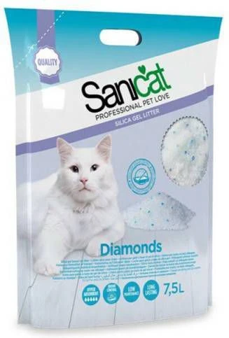 Sanicat 4x Diamonds Silicagel 7, 5 Liter 2 Sanicat 4x Diamonds Silicagel 7, 5 Liter - Afbeelding 2