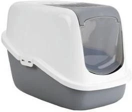 Savic Lichtgrijs/Wit Combi Deal Kattenbak Nestor + 2 Stuks Vervangingsfilter + Bag It Up Litter Tray Bags 2 Savic Lichtgrijs/Wit Combi Deal Kattenbak Nestor + 2 Stuks Vervangingsfilter + Bag It Up Litter Tray Bags - Afbeelding 2