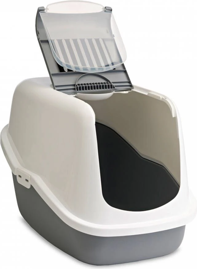 Savic Lichtgrijs/Wit Combi Deal Kattenbak Nestor + 2 Stuks Vervangingsfilter + Bag It Up Litter Tray Bags 8 Savic Lichtgrijs/Wit Combi Deal Kattenbak Nestor + 2 Stuks Vervangingsfilter + Bag It Up Litter Tray Bags - Afbeelding 8