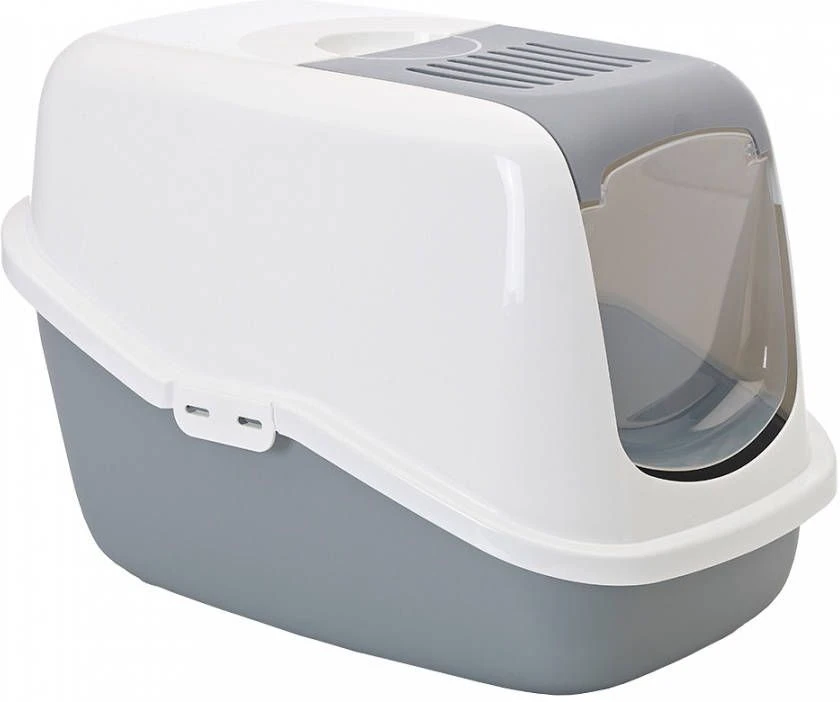 Savic Lichtgrijs/Wit Combi Deal Kattenbak Nestor + 2 Stuks Vervangingsfilter + Bag It Up Litter Tray Bags 9 Savic Lichtgrijs/Wit Combi Deal Kattenbak Nestor + 2 Stuks Vervangingsfilter + Bag It Up Litter Tray Bags - Afbeelding 9