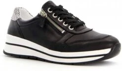 Scapino Hush Puppies Leren Sneakers Zwart