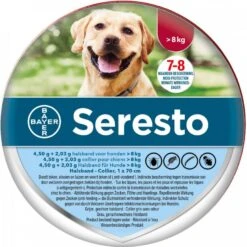 Seresto 5% Korting! Op Vlooienhalsband Voor Honden Voor Honden > 8 Kg(Halsband 70 Cm ) -Dierenwinkel Met Korting seresto 8 kghalsband 70 cm 2 x vlooienhalsband honden 114097