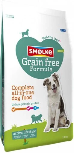 Smolke Adult Grain Free Formula Kip&Lam&Vis Hondenvoer 12 Kg Graanvrij -Dierenwinkel Met Korting smolke adult graanvrij hondenvoer dubbelpak 2 x 12 kg 141009