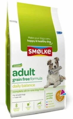 Smolke Adult Grain Free Formula Kip&Lam&Vis Hondenvoer 12 Kg Graanvrij -Dierenwinkel Met Korting smolke hond adult graanvrij 3 kg 64348