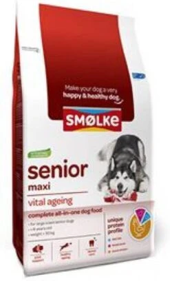 Smolke Sm&#xF8, Lke Senior Maxi Vital Ageing Dubbelpak 2 X 12 Kg -Dierenwinkel Met Korting smolke senior hondenvoer maxi 12 kg 26946