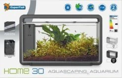 SuperFish Home 30 Aquarium 46.5x25x28.5 Cm Aquaria Zwart