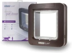 SureFlap Huisdierluik Kattenluik 13.5*27.2*31.7 Cm 2.2 Kg Bruin -Dierenwinkel Met Korting sureflap kattenluik microchip 28x26x7 cm 33417