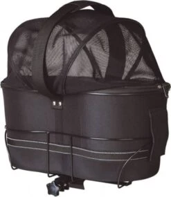Trixie Fietstas Elektrische Fiets Hondenfietsaccessoires 29x42x48 Cm Zwart -Dierenwinkel Met Korting trixie fietsmand achterop met kussen en kap 29x42x48 cm 32611