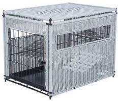 Trixie Hondenbench Polyrotan 58 X 60 X 77 Cm Lichtgrijs