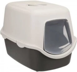 Cstore Trixie Kattenbak Vico 40 X 40 X 56 Cm Donkergrijs En Lichtgrijs Voor Katten -Dierenwinkel Met Korting trixie kattenbak vico 40 x 40 x 56 cm donkergrijs en lichtgrijs voor katten 569207