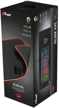 Trust GXT 764 Glide Flex Muismat Gaming XXL RGB Illuminated Desktop Accessoire Zwart -Dierenwinkel Met Korting trust gxt 764 glide flex xxl rgb 23991