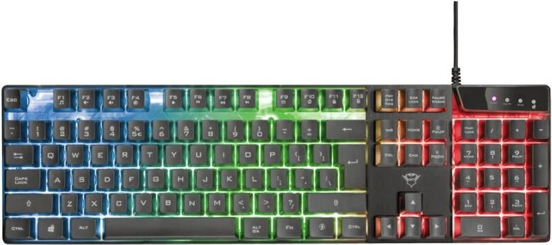Trust GXT 838 Azor Gaming Combo Keyboard Met Muis Toetsenbord Zwart 2 Trust GXT 838 Azor Gaming Combo Keyboard Met Muis Toetsenbord Zwart - Afbeelding 2
