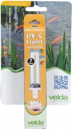 Velda Pl Lamp Uv C 7 Watt 13, 5 Cm Glas Zwart -Dierenwinkel Met Korting velda uv c pl lamp 7w 189203