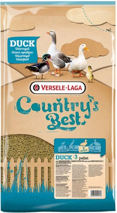 Versele Laga Country`s Best Duck 3 Pellet 2mm Watervogel Pluimveevoer 20 Kg Van 13 Weken 4 Versele Laga Country`s Best Duck 3 Pellet 2mm Watervogel Pluimveevoer 20 Kg Van 13 Weken - Afbeelding 4