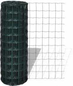 VidaXL Euro Gaas 10 X 0, 8 M/maaswijdte 100 X 100 Mm 11 VidaXL Euro Gaas 10 X 0, 8 M/maaswijdte 100 X 100 Mm -Dierenwinkel Met Korting vidaxl euro hek 10x0 8 m staal groen 135902